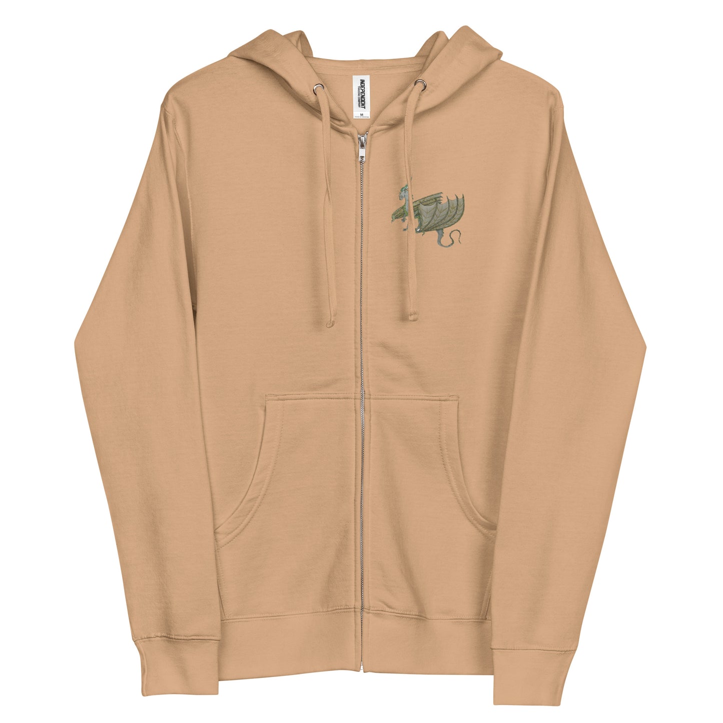 Unisex fleece zip up hoodie